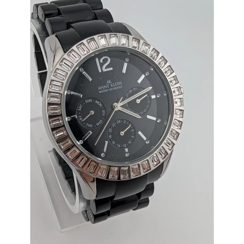 Anne Klein Watch Women 39mm Case Pave Bezel 6.75